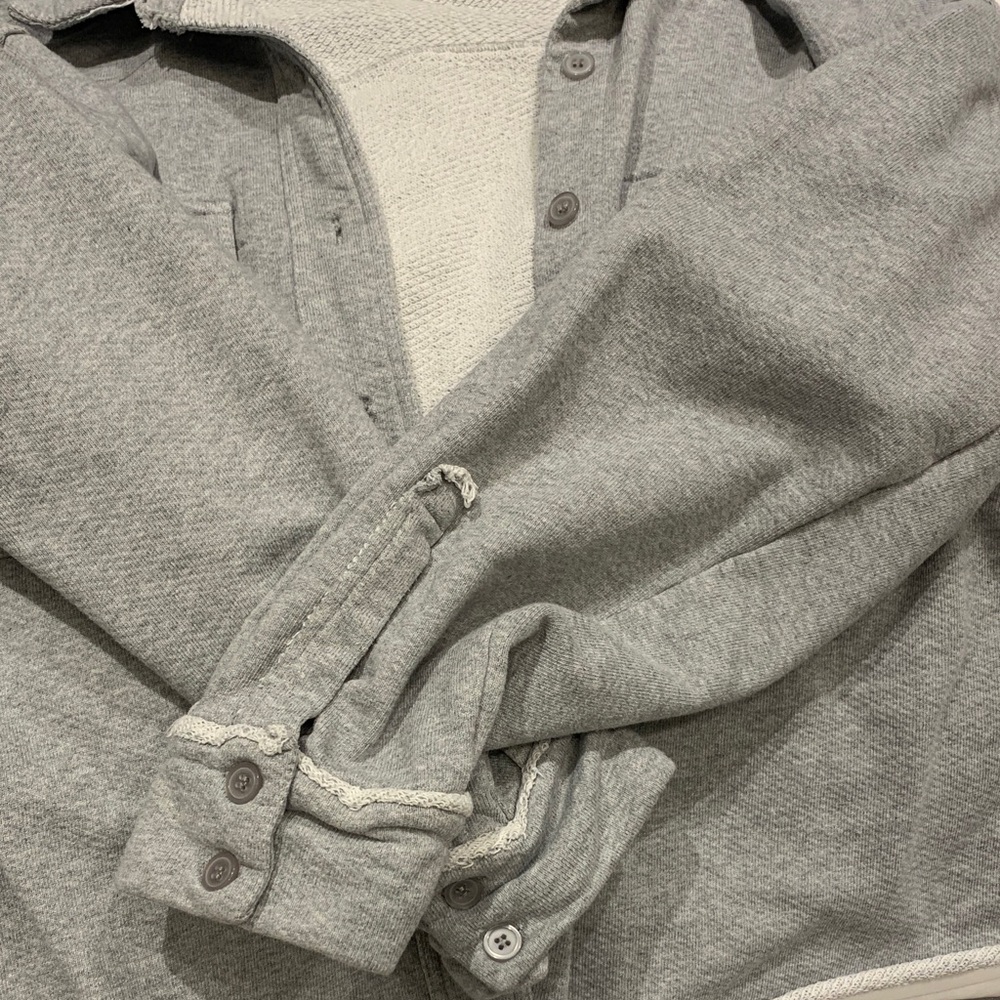 Gray Button-Up Shacket - Picture 2 of 2